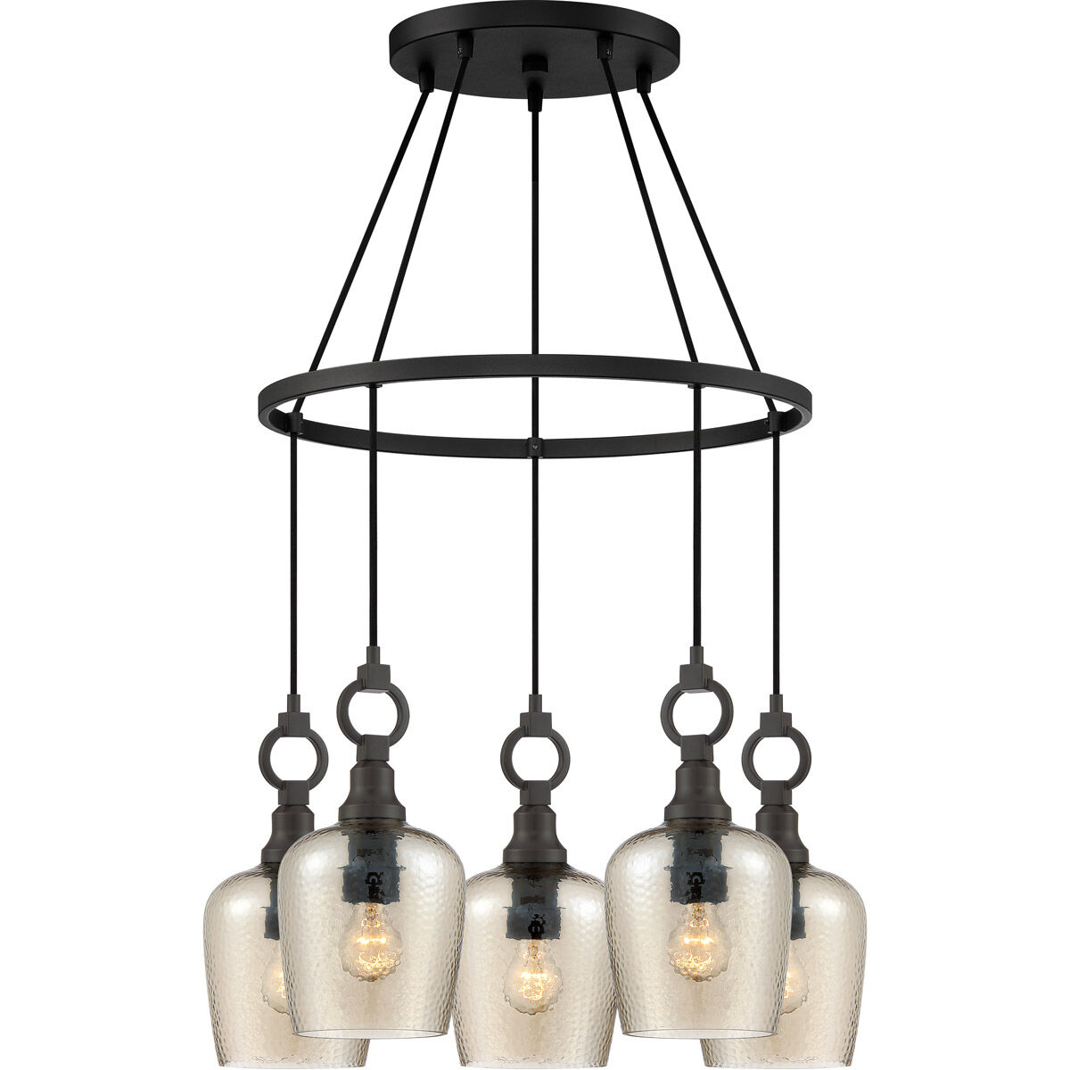 Kendrick 5 Light 27 inch Western Bronze Island Chandelier Ceiling Light