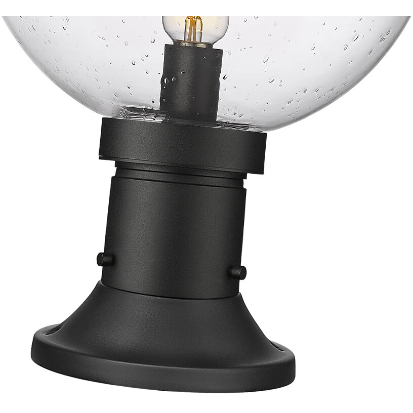 Laurent 1 Light 17.75 inch Black Outdoor Pier Mounted Fixture
