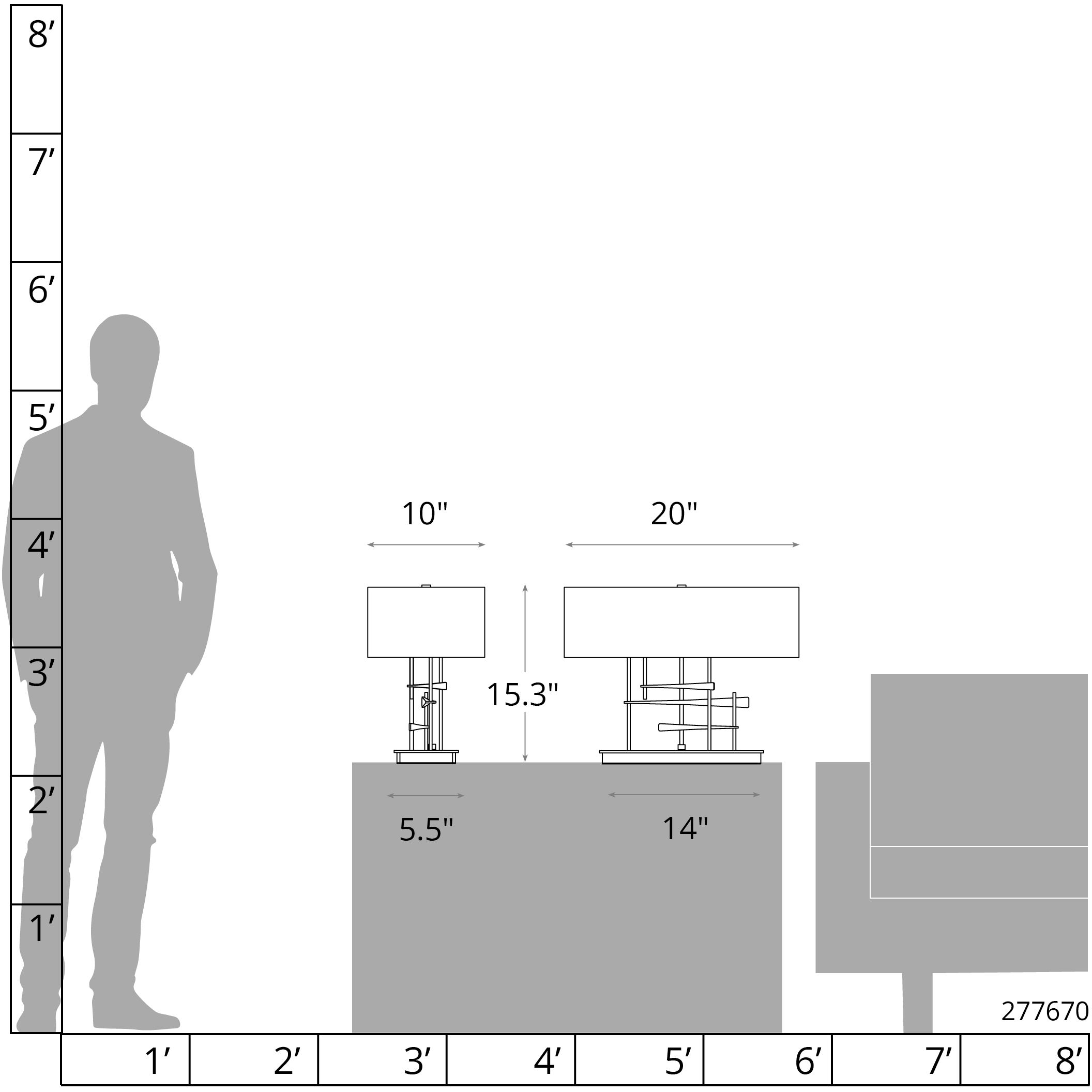 Cavaletti 15.3 inch 60 watt Modern Brass Table Lamp Portable Light in Natural Anna