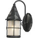 Rustica 1 Light 14 inch Matte Black Outdoor Sconce