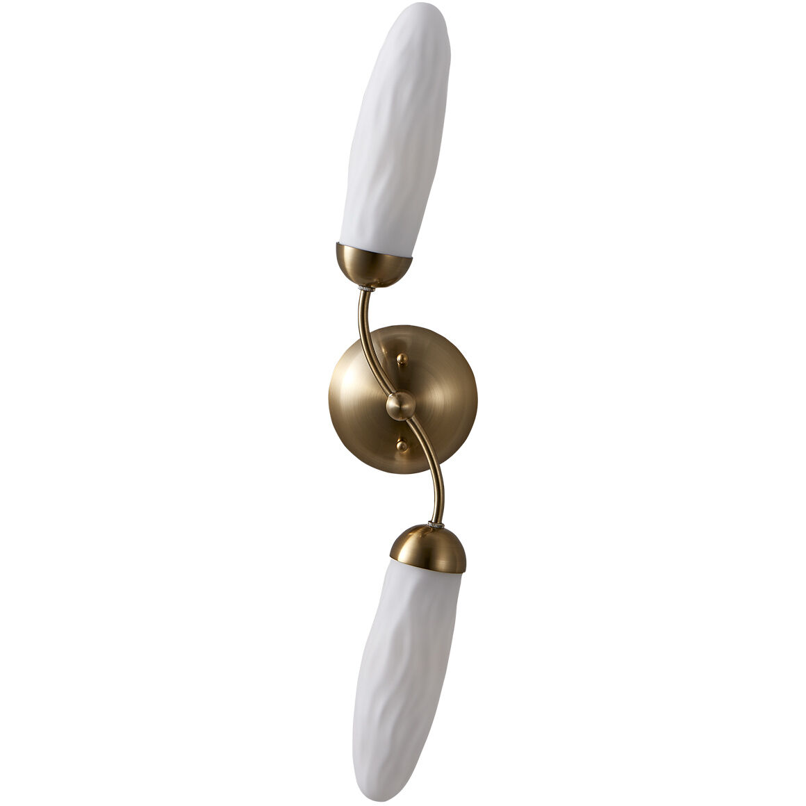 Crest Wall Sconce Wall Light in Winter Brass