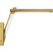 Sauvity LED 4.75 inch Soft Brass and Coal Wall Sconce Wall Light