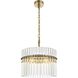 Paulina 3 Light 16 inch Satin Gold Chandelier Ceiling Light