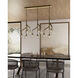 Sean Lavin Sedona 24.5 inch Satin Nickel Chandelier Ceiling Light in Incandescent, Transparent Smoke Glass