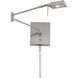 George's Reading Room 5 inch 8.00 watt Brushed Nickel Swing Arm Wall Lamp Wall Light, Pharmacy