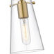 Kira 1 Light 5 inch Modern Gold Pendant Ceiling Light