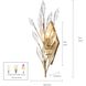 Crystal Fusion 1 Light 5.25 inch Peruvian Gold Sconce Wall Light