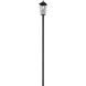 Gannon 3 Light 149.5 inch Black Outdoor Post Mounted Fixture in G9