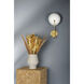 Hattie 1 Light 8 inch Aged Brass/Textured White Combo Wall Sconce Wall Light