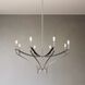 Sussex 8 Light 36.5 inch Polished Nickel and Black Chandelier Ceiling Light