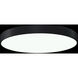 Pi LED 24 inch Satin Black Flush Mount Ceiling Light