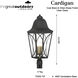 Cardigan 4 Light 28.25 inch Sand Coal and Olden Brass Outdoor Post Lantern, Great Outdoors