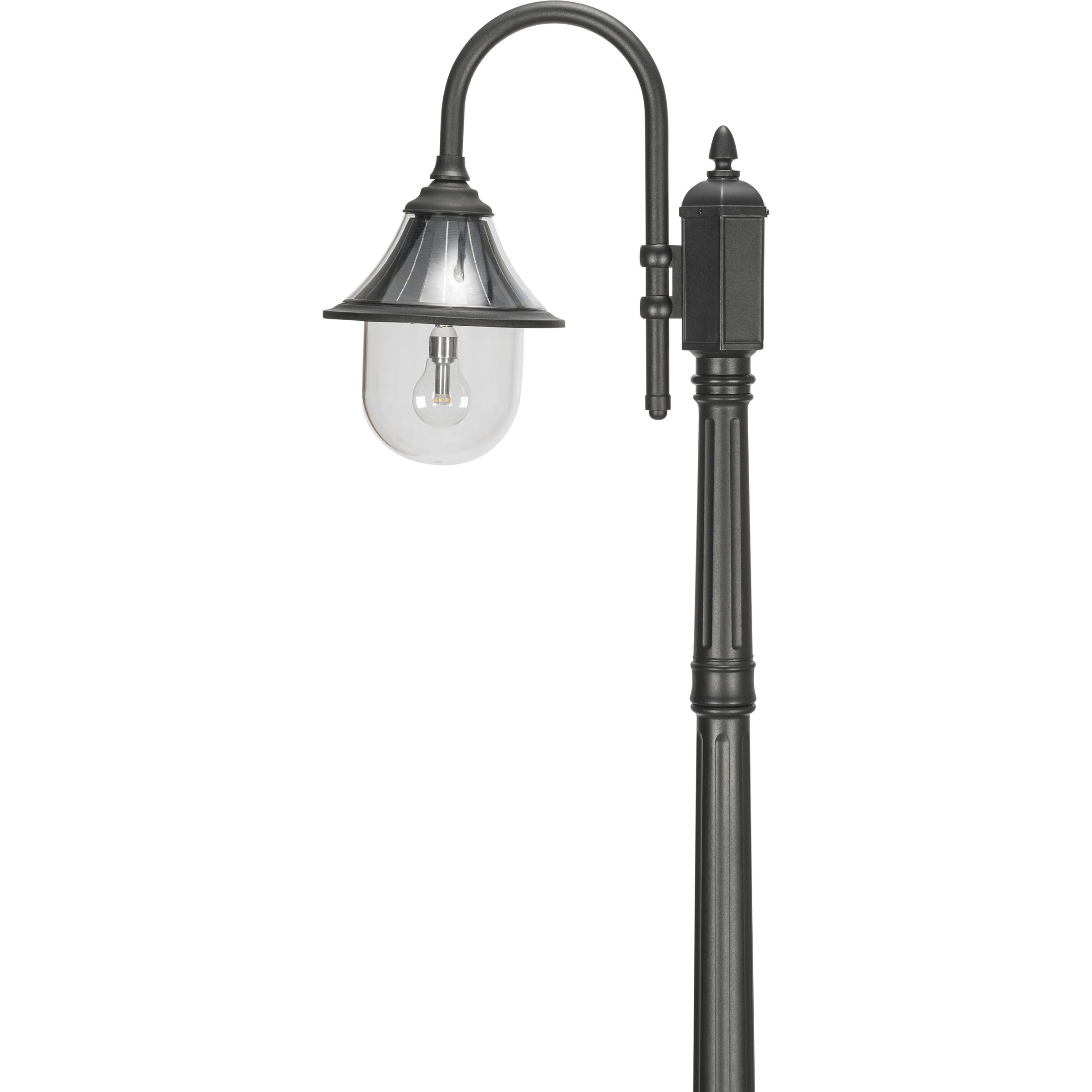 Orion 1 Light 94.63 inch Black Post Light, Solar