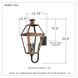 Rue De Royal 2 Light 24 inch Aged Copper Outdoor Wall Lantern