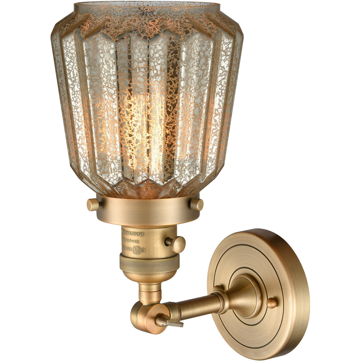 Franklin Restoration Chatham LED 6 inch Brushed Brass Sconce Wall Light, Franklin Restoration