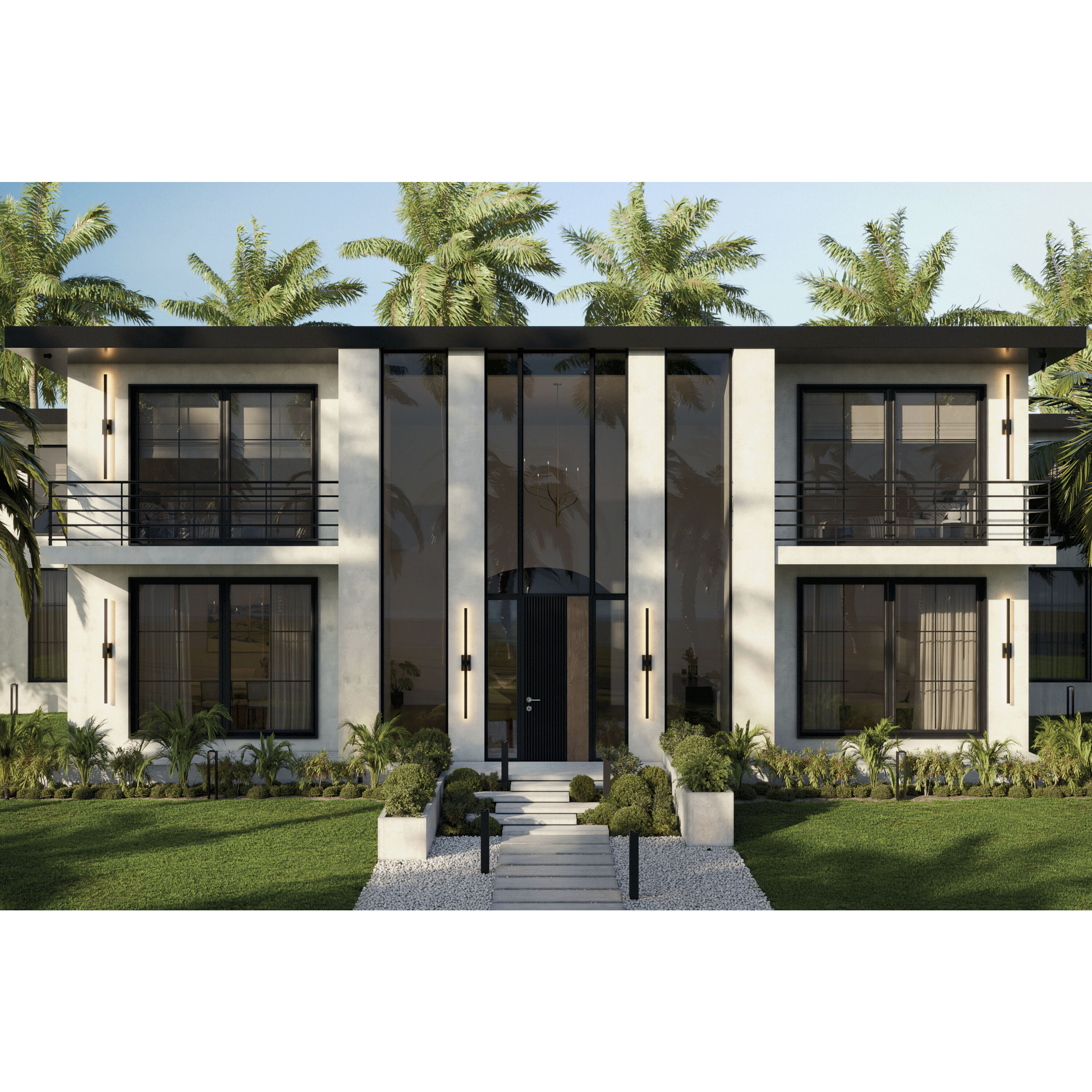 Nocar LED 60 inch Textured Black Outdoor Wall Light