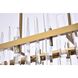 Serena 24 Light 42 inch Satin Gold Linear Chandelier Ceiling Light