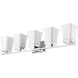 Darcy 5 Light 38 inch Chrome Vanity Wall Light