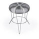 Allen Decorative Wire Side Table in Silver