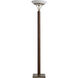 Tambo 70.9 inch 9 watt Dark Walnut and Weathered Brass Torchiere Floor Lamp Portable Light