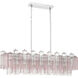 Addis 14 Light 51.75 inch Polished Chrome Linear Chandelier Ceiling Light in Spring