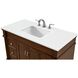 Lexington 42 X 21.5 X 35 inch Walnut Vanity Sink Set