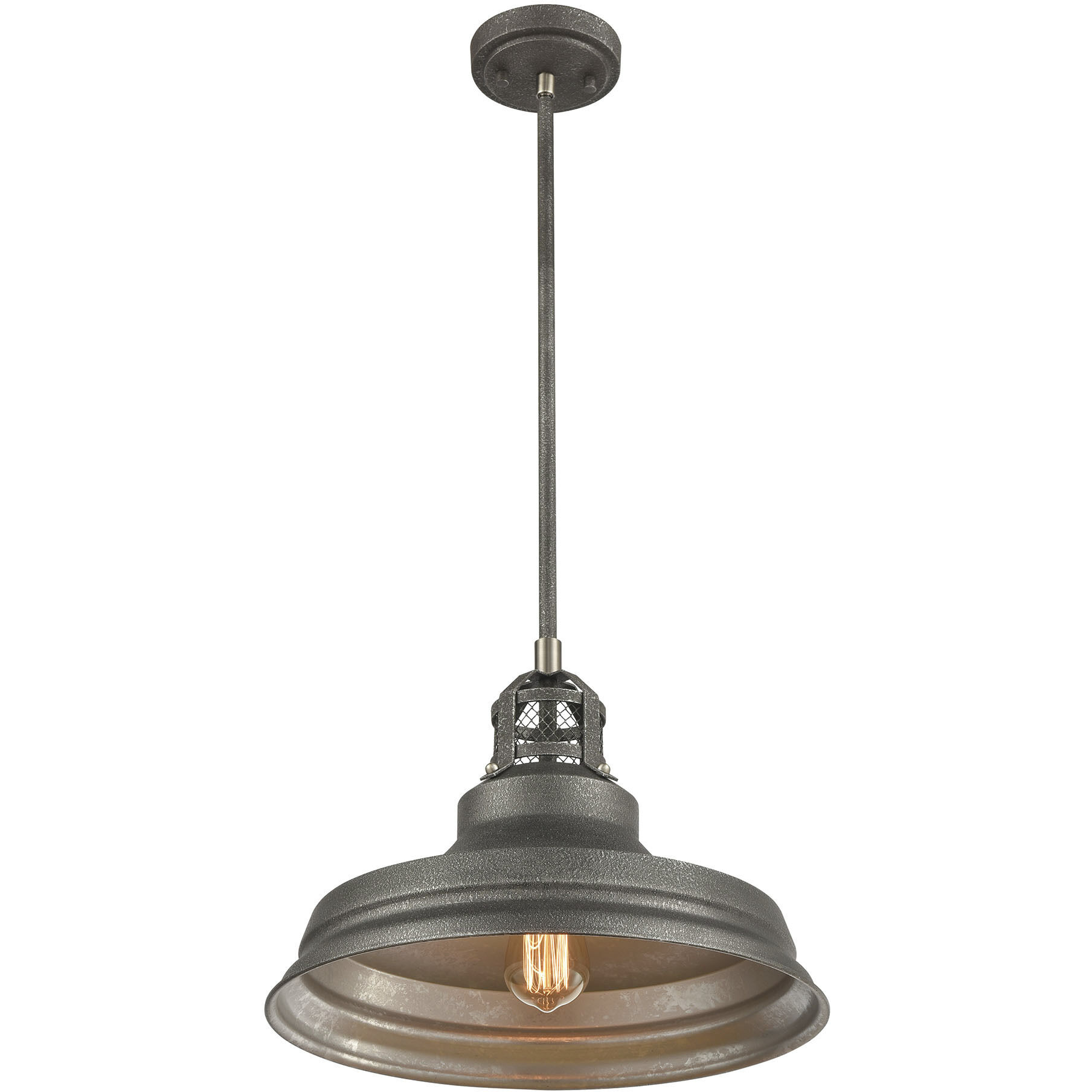 Carbondale 1 Light 15 inch Slate Mist Pendant Ceiling Light