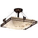 LumenAria LED 22 inch Dark Bronze Semi-Flush Ceiling Light