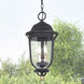 Peale Street 3 Light 10 inch Sand Coal And Vermeil Gold Outdoor Hanging Light, Great Outdoors