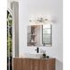 Amelia LED 24 inch Polished Nickel and Champagne Gold Vanity Light Wall Light