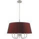 Belclaire 6 Light 24 inch Brushed Nickel Pendant Chandelier Ceiling Light