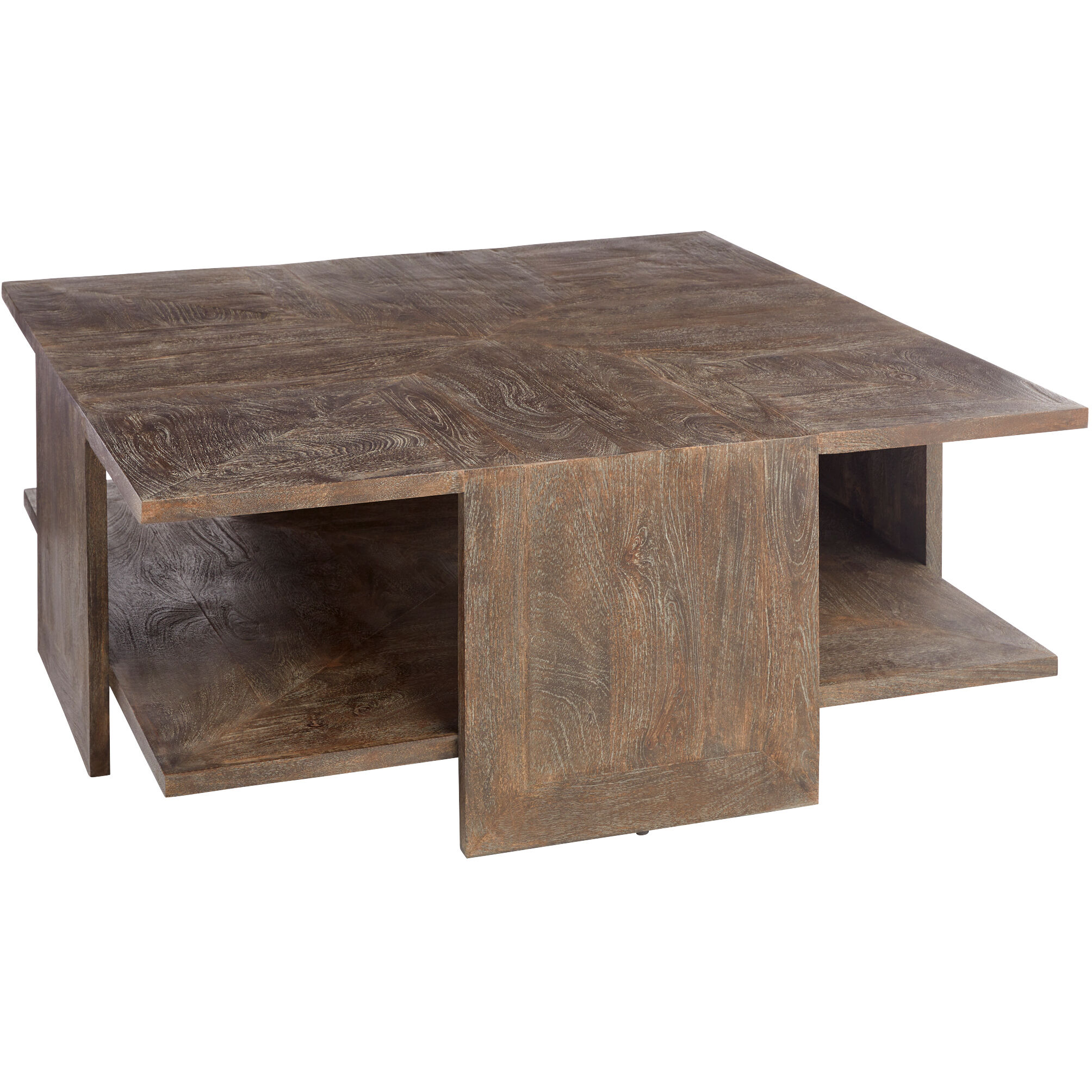 Alta 48 X 48 inch Cerused Walnut Cocktail Table