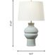 TOB by Thomas O'Brien Nova 27.63 inch 75 watt Silk Green Table Lamp Portable Light
