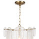 Echo 3 Light 15.5 inch Natural Brass Pendant Ceiling Light