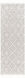 Azilal 87 X 31 inch Light Grey Rug, Runner