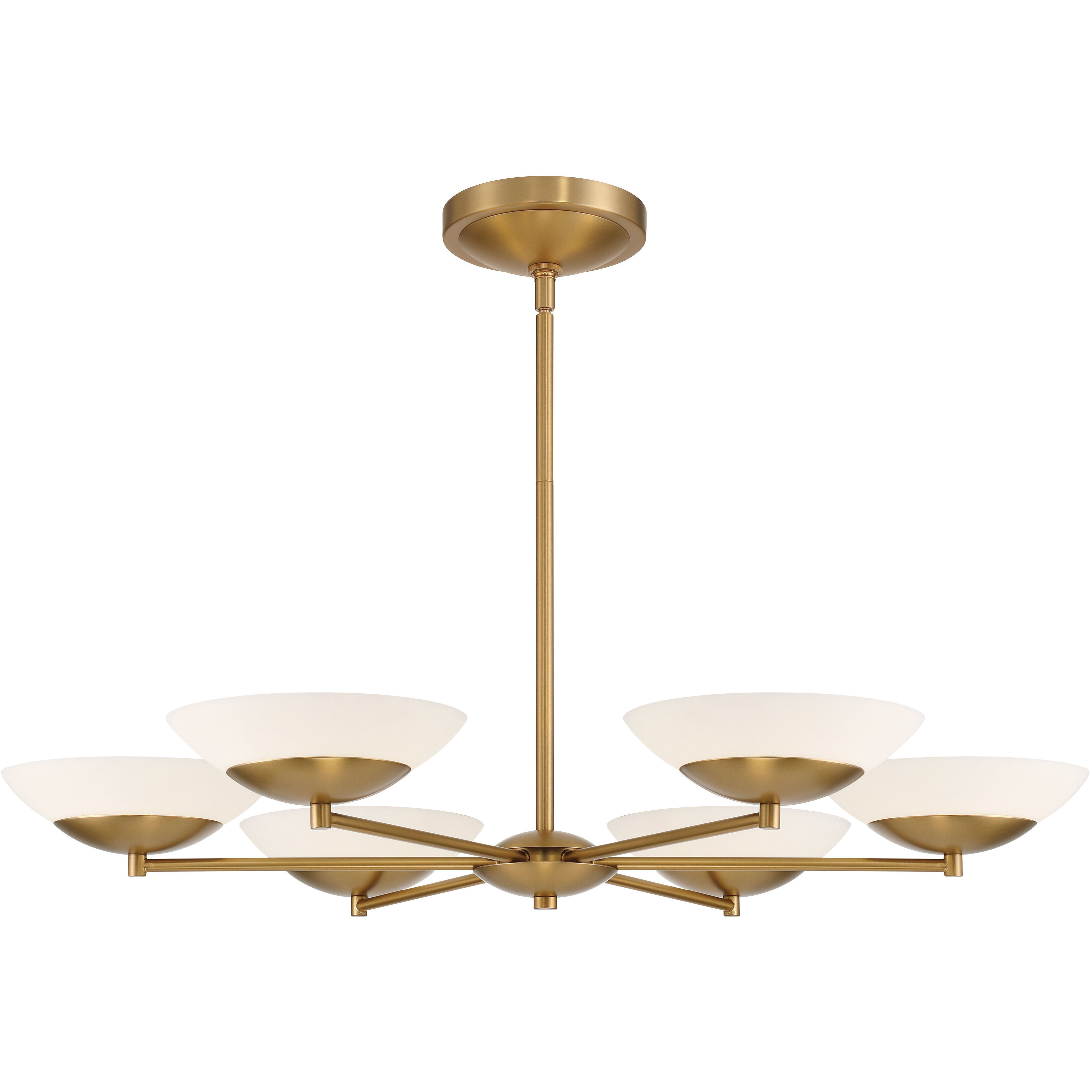 Solara LED 36 inch Legacy Brass Chandelier Ceiling Light