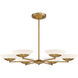 Solara LED 36 inch Legacy Brass Chandelier Ceiling Light