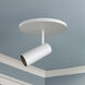 Downey LED 4.38 inch White Semi-Flush Mount Ceiling Light