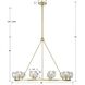Aragon 10 Light 36 inch Soft Brass Chandelier Ceiling Light