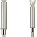 Lara 4 Light 14 inch Satin Pewter with Polished Nickel Accents Mini Chandelier Ceiling Light