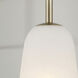 Romy 1 Light 10 inch Matte Brass Pendant Ceiling Light