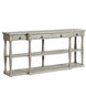 Wilshire Breakfront 72 inch Distressed Light Grey Console