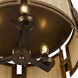 Button 3 Light 18 inch Pearlized Antique Brass and Modern Gold Semi Flush Mount Ceiling Light