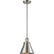 Franklin Restoration Appalachian 1 Light 8 inch Brushed Satin Nickel Mini Pendant Ceiling Light in Incandescent, Franklin Restoration