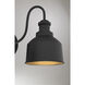 Farmhouse 2 Light 9.5 inch Matte Black Outdoor Wall Lantern