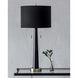 Dane 35 inch 100.00 watt Matte Black and Antique Brass Table Lamp Portable Light