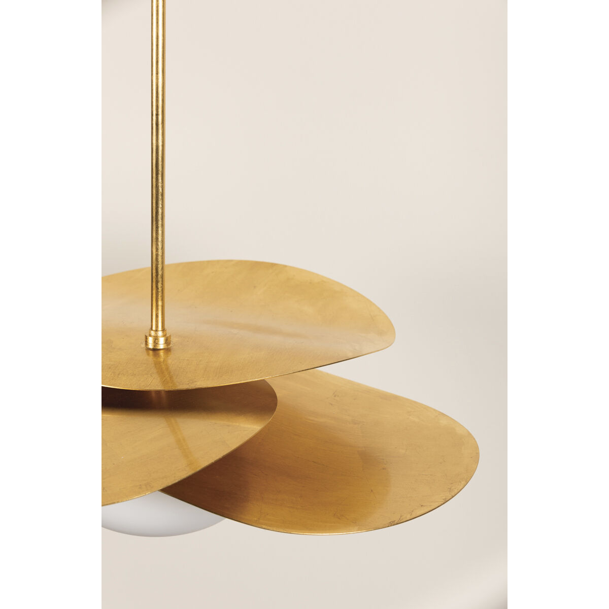 Allida 1 Light 30 inch Vintage Gold Leaf Pendant Ceiling Light