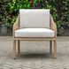 Kavali Natural Honey and Oyster White Outdoor Lounge Chair