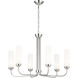 Truby 6 Light 29.25 inch Polished Nickel Chandelier Ceiling Light, Medium