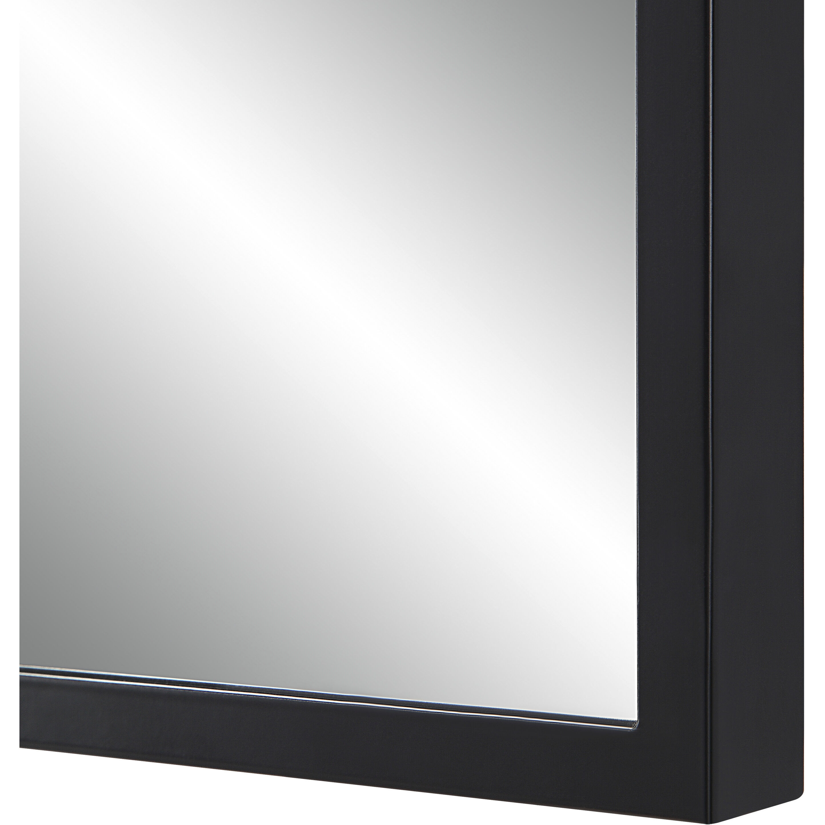 Bandon 40 X 38 inch Matte Black Wall Mirror